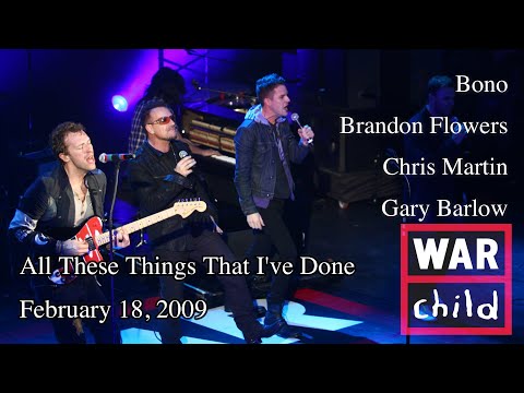 Bono, Chris Martin, Brandon Flowers All These Things That I've Done MULTI CAM live from London U2