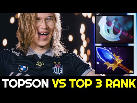TOPSON vs TOP 3 Rank with Scepter Build Morphling Dota 2