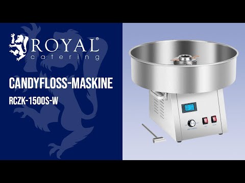 Produktvideo - Candyfloss-maskine - 62 cm - rustfrit stål - vibrationsdæmpet