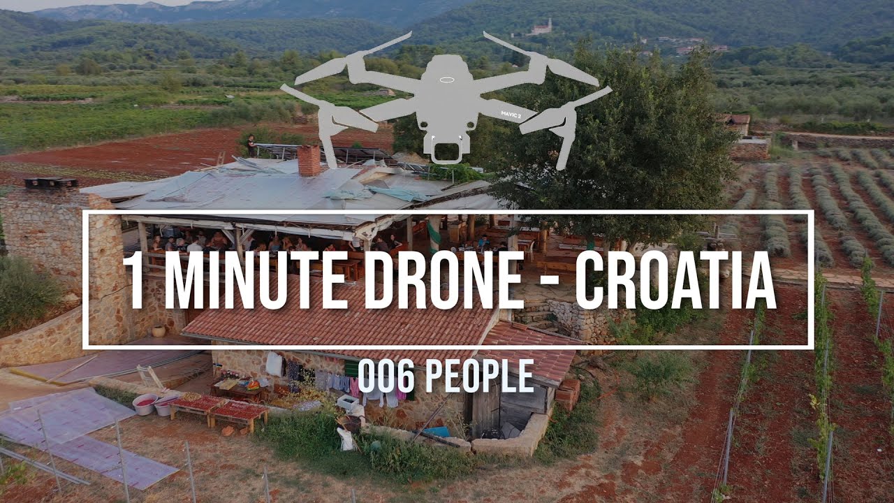 1 Minute Drone Croatia 006, People