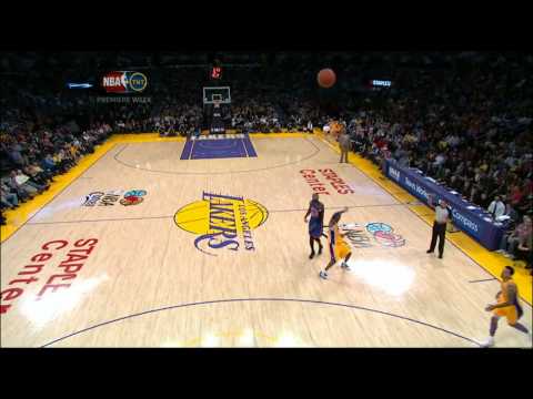 Kobe Deep 3 and 1 | Knicks @ Lakers 12/29/2011