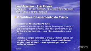 Estudo de O Livro dos Espíritos, Justiça e Direitos Naturais