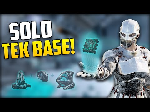 SOLO Farming A Full TEK BASE In ARK! | SOLO Small Tribes!