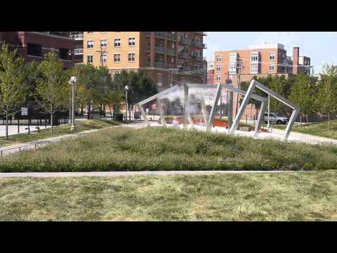 Inside the completed Adams Sangamon Park