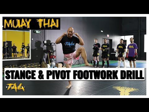 Muay Thai Stance & Pivot Footwork Drill