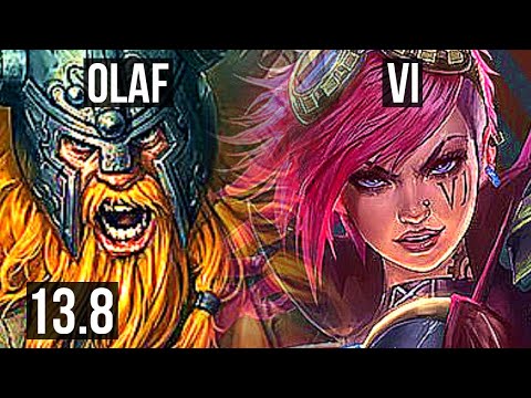OLAF vs VI (JNG) | 66% winrate, Legendary, 17/4/14, Rank 14 Olaf | TR Grandmaster | 13.8