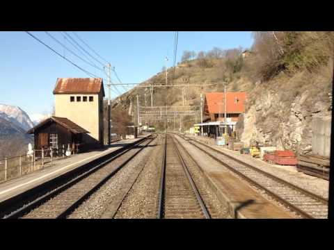 cab ride with a loco / Führerstandsfahrt Brig - Goppenstein mit 11180 von SBB Cargo