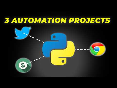 3 PYTHON AUTOMATION PROJECTS FOR BEGINNERS (FULL TUTORIAL)