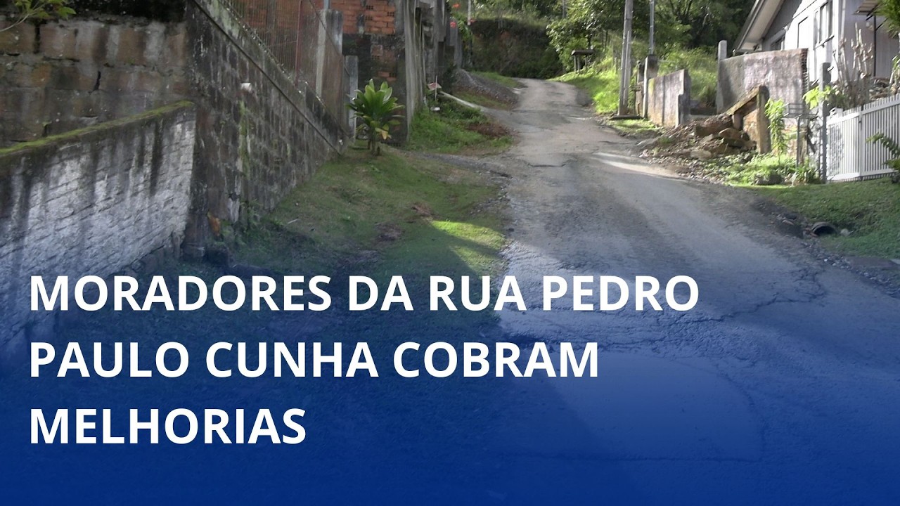 Moradores cobram ação na Rua Pedro Paulo Cunha
