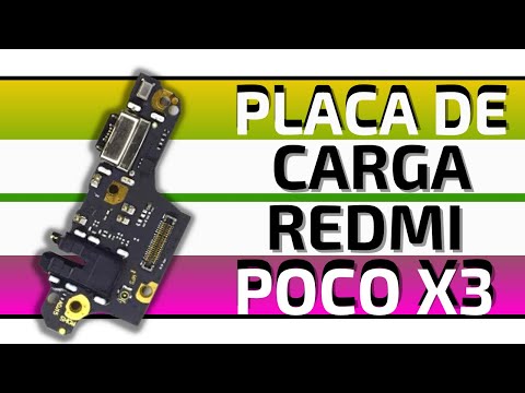 Redmi Poco X3 M2007J20CG Como Trocar Conector Carga Microfone Sub Placa Carregamento Connector Charg