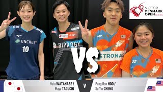 🔥😲wou!HEBAT💪🔥Yuta watanabe/Maya Taguchi🇯🇵🆚🇲🇾Pang Ron Hoo/Su Yin Cheng DENMARK OPEN 2024