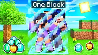 Minecraft But We&#39;re LOCKED In ONE BLOCK!