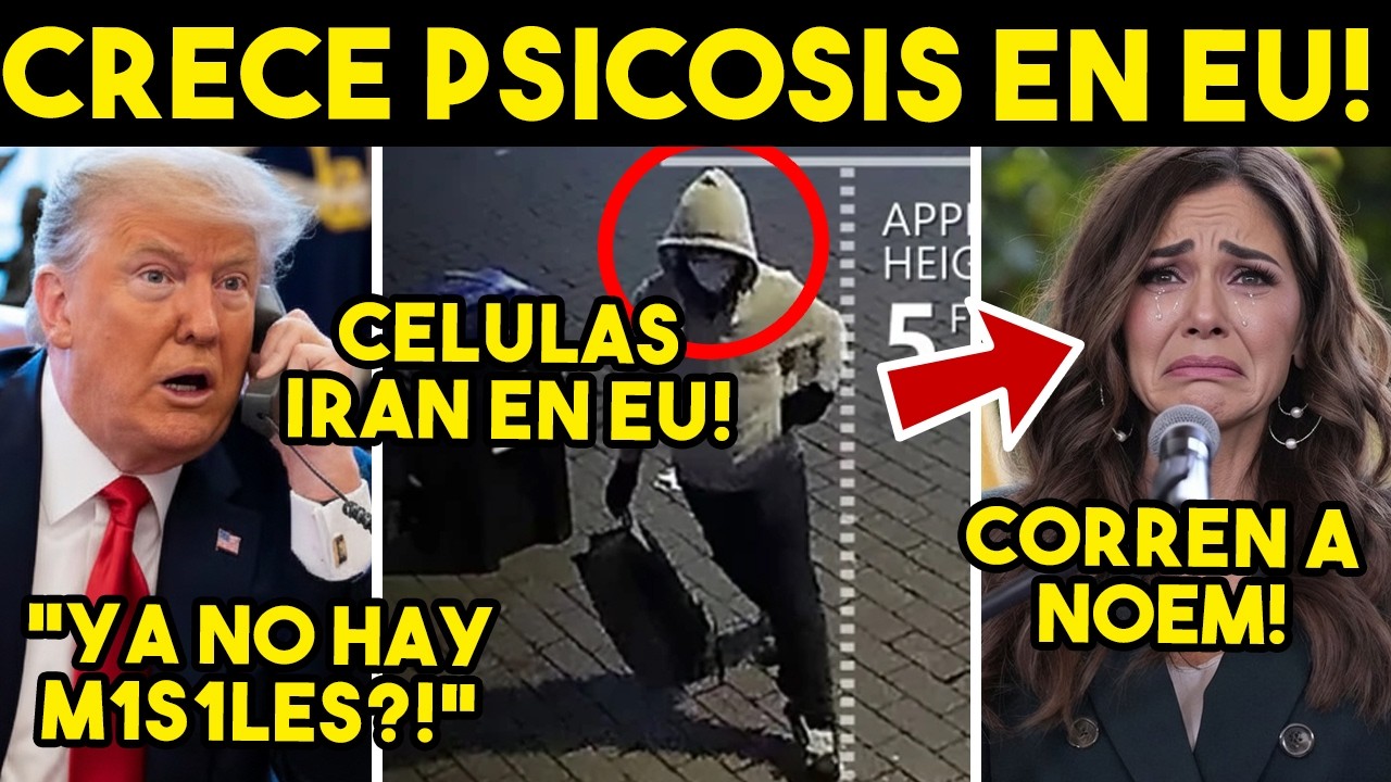 PANICO TOTAL! TRUMP BAJA 4T4QU3 A IRAN, NO HAY M1S1LES. CORRE A NOEM, TEME LO PEOR. HOY