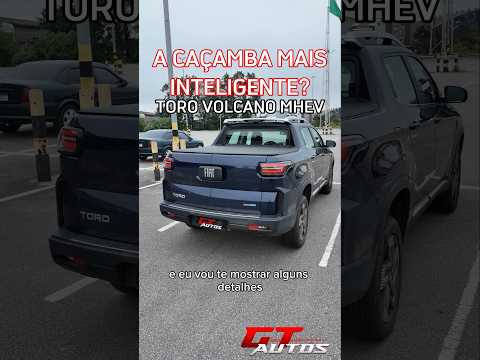 É a picape com caçamba mais inteligente? Fiat Toro Volcano MHEV 2027! #shorts