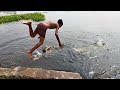 Village River Bathing Vlog Village River Swimming Village Life