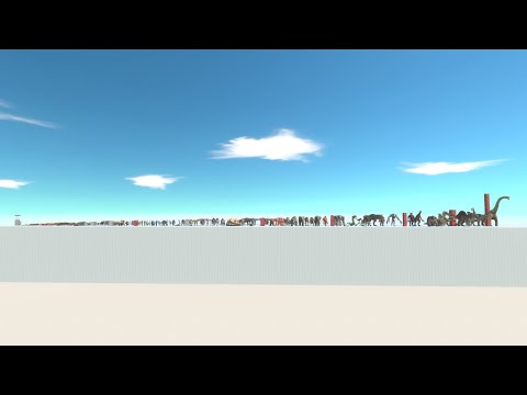 All unit Hight comparison -Animal Revolt Battle Simulator