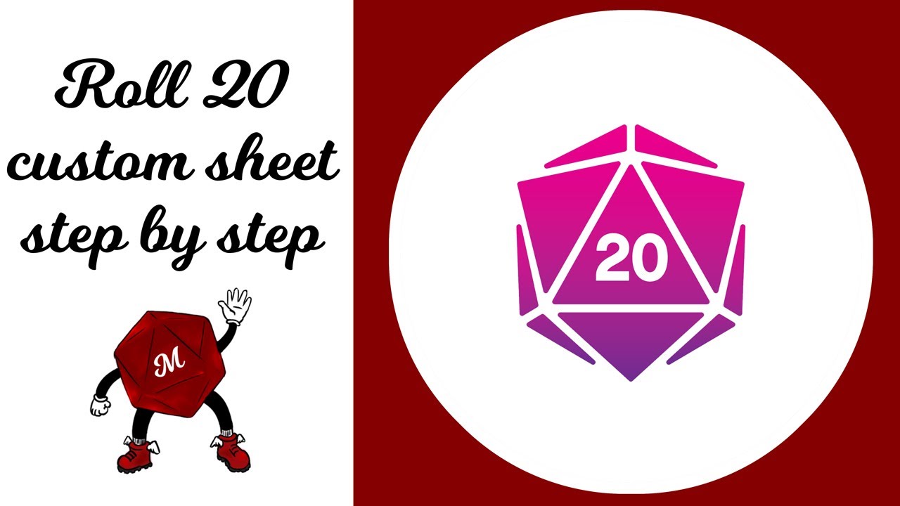 Roll20 custom sheet step by step