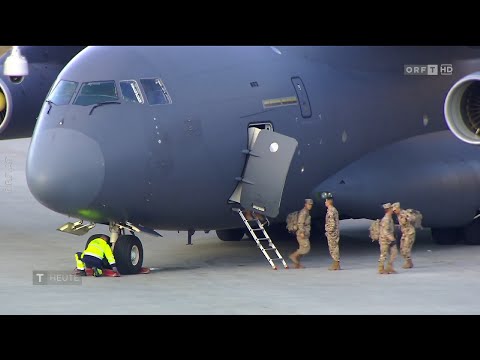 Chinesische Luftwaffe landet in Tirol mit Xian Y-20A