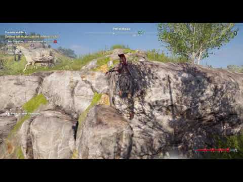 Assassin's Creed Odyssey Destroy Athenian Supplies with Flame Torch