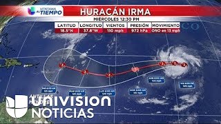 Pronóstico del tiempo: El huracán Irma se desplaza hacia el oeste con vientos de 120mph