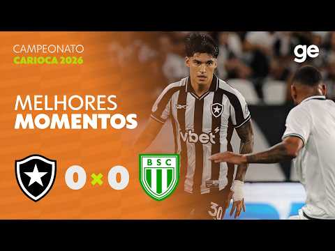 Gols e lances de Botafogo x Boavista