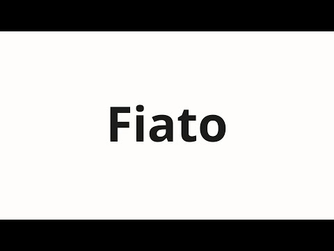How to pronounce Fiato