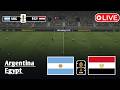 LIVE Argentina Vs Egypt World Cup 2026 Simulation Video Game Simulation