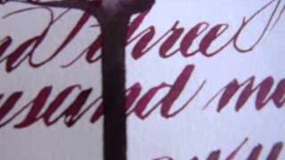 Elbow&#39;s The Bones of You, an old calligraphy video.