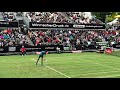 Roger Federer's second serve in super slow motion (Stuttgart 2018)