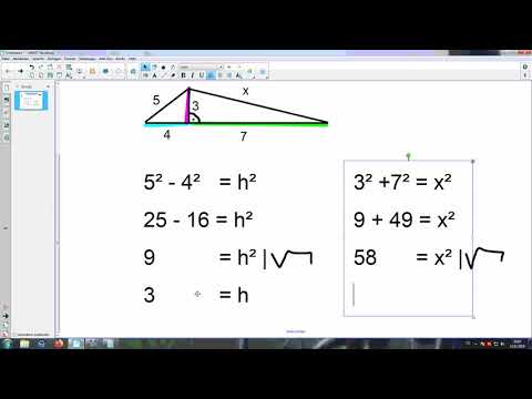 Klasse 9 - Der Pythagoras im allgemeinen Dreieck - Ein Beispiel