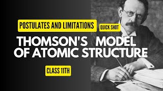 Thomson Model Of Atomic Structure | Limitations, Postulates and Significance | Class 11th