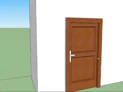 how to make a nice door in Google Sketchup  8