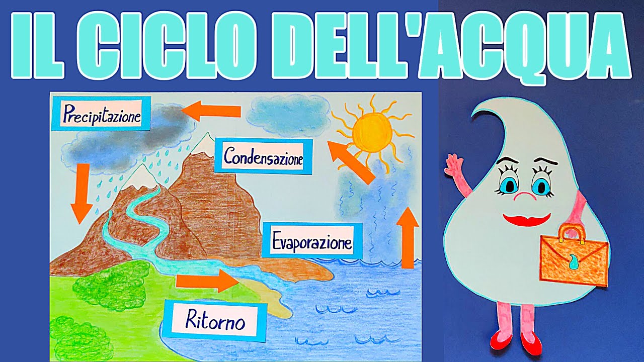 ???? Il ciclo dell'acqua: il viaggio di Gocciolina ??
