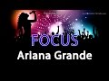 Ariana Grande 'Focus' Instrumental Karaoke Version without vocals and lyrics
