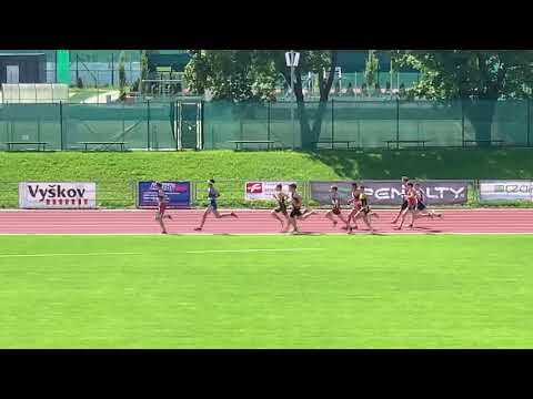 Matěj Hřebačka - 1500m - 1. kolo 2. ligy mužů skupina E Vyškov