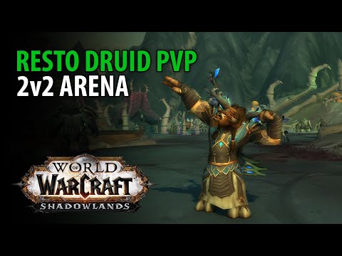 Resto Druid 2v2 - 1800+ - WoW Shadowlands Arena PvP 9.2