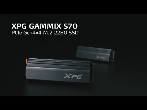 XPG GAMMIX Gaming S70: 1TB Internal PCIe Gen4x4 M.2 2280 (NVMe