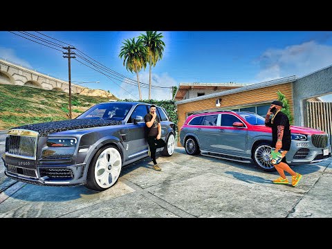 Chrome Hearts x Drake Rolls Royce Cullinan in GTA 5| Let's Go to Work| GTA 5 Mods IRL| 4K