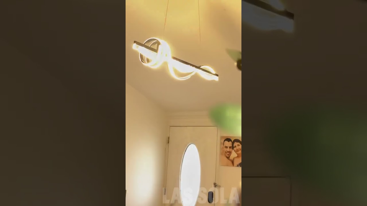 Louise Contemporary Geometric Style Linear Metal Pendant Light #lightingdesign #homedecordelight