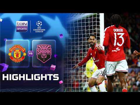 Manchester United 4-0 Sabah | Champions League 26/27 Match Highlights