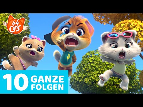 44 Cats | 10 Ganze Folgen 🧶🐈 | Felltastische Compilation aus Staffel 1