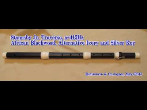 Stanesby Jr. Traverso Flute, Telemann Duo Sonates