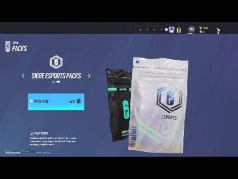 Opening 20 Esports packs -Twitch drops- rainbow six siege