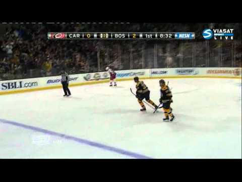 Сrazy goal Zdeno Chara  (Hurricanes -  Bruins ),NHL,17/01/2011