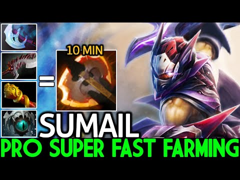 SUMAIL [Anti Mage] Super Fast 10 Min Battle Fury 940 GPM Carry Game Dota 2