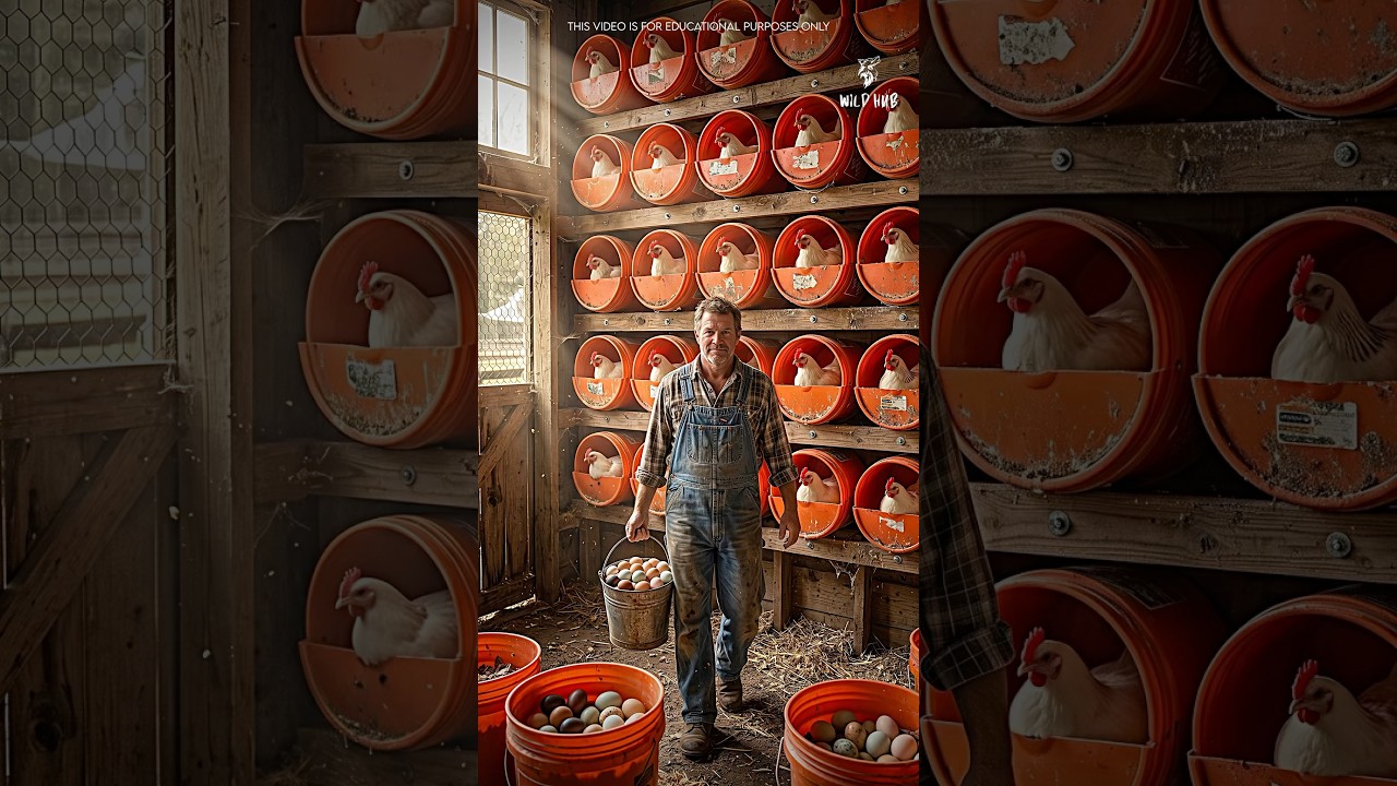 How Farmers Turn Used Paint Buckets into Smart Chicken Nest Coops