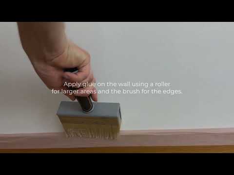 Unpasted wallpaper installation   La Grand Classique Wallpaper