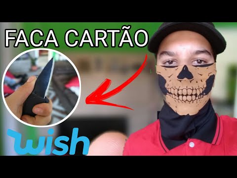 FACA CARTÃO + MÁSCARA DE PANO "compras da wish"...