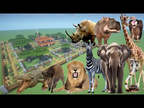 GamingTurtle - How To Make a Safari Animal Farm in Minecraft PE