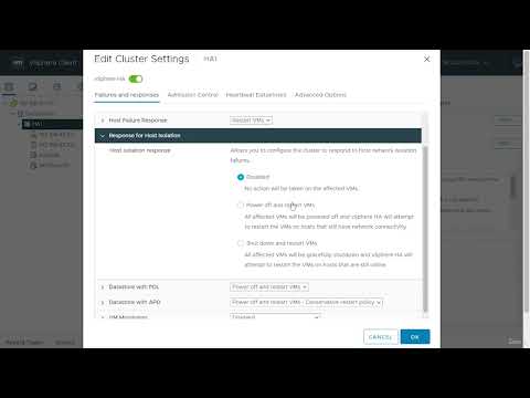 vSphere 7 Foundations 4.7 - vSphere Cluster Features - High Availability for VMs with vSphere HA